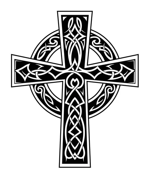 Keltském stylu cross tattoo — Stockový vektor
