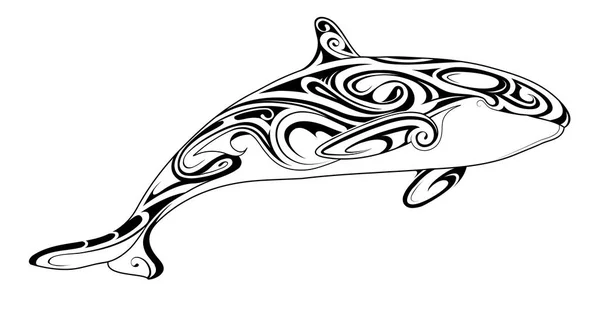 Ornement de tatouage Orca Vecteurs De Stock Libres De Droits