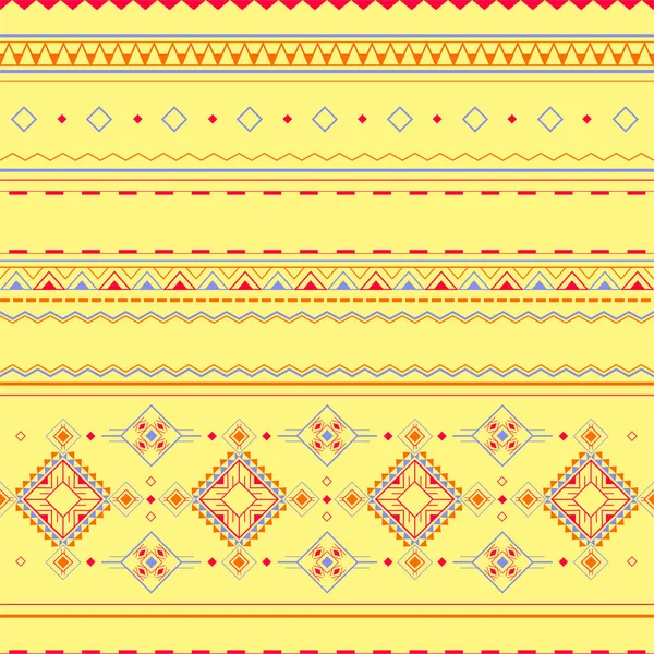 Seamless pattern in ethnic Polynesian style — Stock Vector