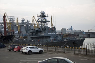 Nato gemileri Karadeniz 9 21 Temmuz tarihlerinde 2018 deniz meltemi alıştırmaların sonra. Bağlantı noktası. Odessa. Ukrayna. Nato Filosu limana geldi sonra Ukrayna Donanması ile müşterek tatbikatlar, 07/23/18.