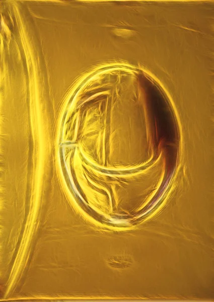 Abstract illustration of metal.Gold and yellow background.