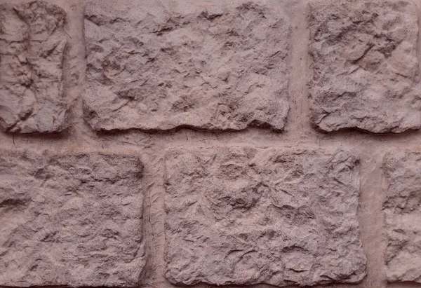 Piedra Decorativa Para Exterior Borde Irregular Fondo Rosa Pastel —  Fotos de Stock