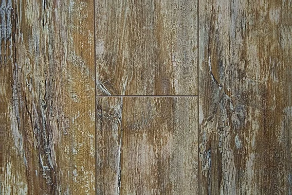 Texture of old floor board. Background brown and gray with white. Wood with knots.