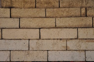 Arka plan ve beyaz tuğla dokusu. Dokulu.