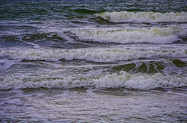 Olas Del Mar Negro Fondo Marino Rápidos Verdes Con Espuma — Foto de Stock