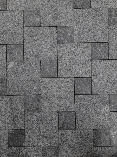 Granite Tile Squares Gray Background Stone Texture — Stock Photo, Image