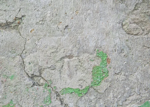 Tekstury Tła Betonu Stare Uszkodzone Resztkami Zielonego Malowania Tynku — Zdjęcie stockowe