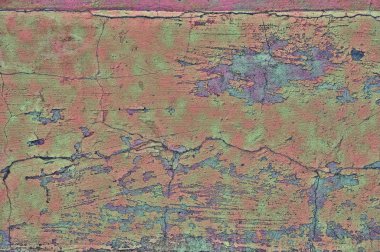 Soyut çok renkli resimde çatlaklar. Sanal doku arka plan beton.