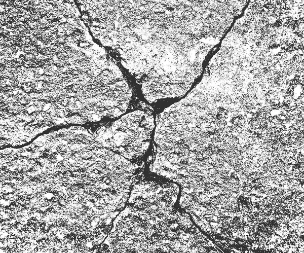 Détresse Vieille Texture Mur Béton Fissuré Vecteur Eps8 — Image vectorielle