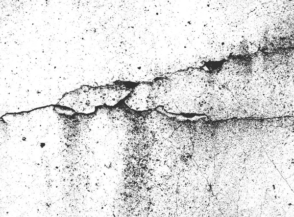 Distress old cracked concrete wall texture. — Stock Vector