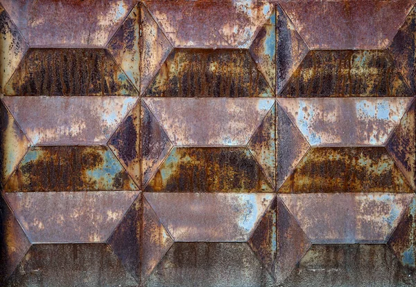 Hintergrund Textur Aus Rostigem Eisen Korrosionsmetall Alte Risse Und Kratzer — Stockfoto