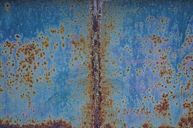 Pas demiri. Dokular ve eski ve paslı metal arka plan. Hasar ve korozyon.