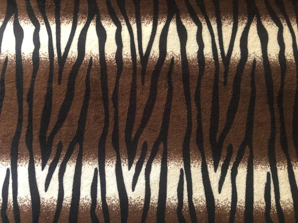 Background Textures Fur Imitation Zebra Skin Brown White Background Stripes — Stock Photo, Image