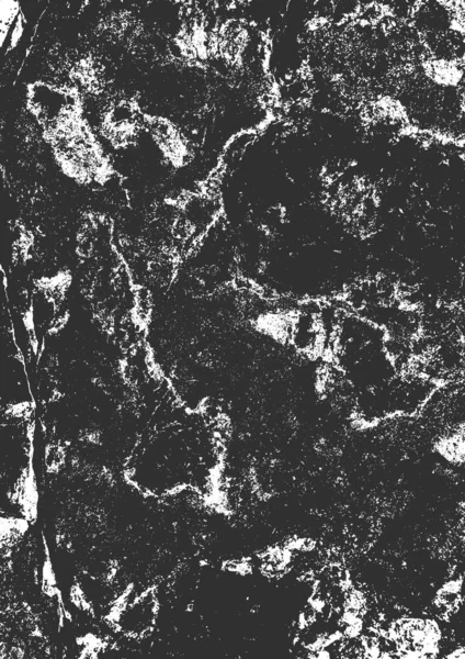 Grunge Distress Vector Illustration mit Betonstruktur. schwarz-weißer Hintergrund. Naturmaterialien, Steine, Asphalt, Marmor, Gips. — Stockvektor