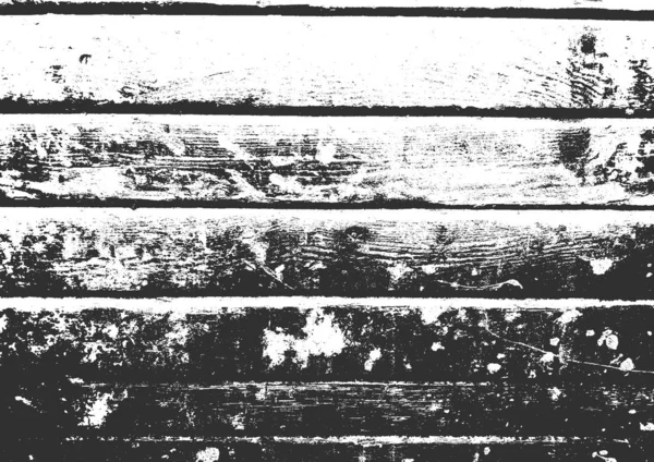 Perturbación textura de madera seca vieja. Fondo grunge blanco y negro. Ilustración vectorial — Vector de stock