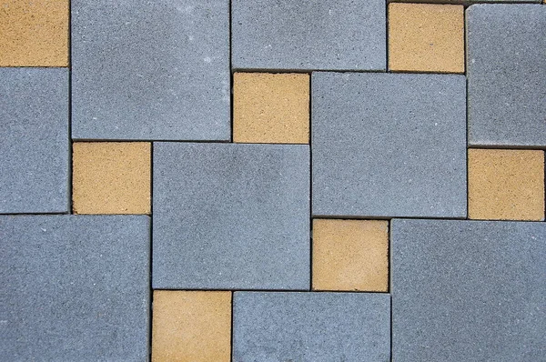 Bánat Régi Téglafal Textúra Padló Csempe Mozaikos Csempe Geometriai Mintákkal — Stock Fotó