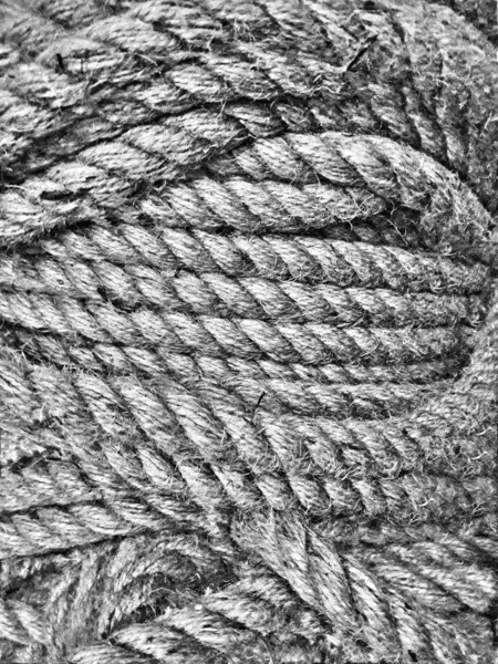ロープの背景テクスチャ 亜麻からのロープ大麻のロープ遭難グランジロープ スリング テクスチャ — ストック写真