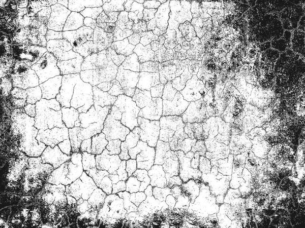 Texture Recouvrement Détériorée Béton Fissuré Pierre Asphalte Arrière Plan Grunge — Image vectorielle