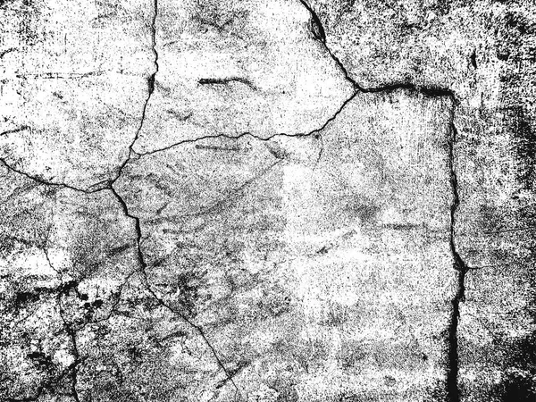 Texture Recouvrement Détériorée Béton Fissuré Pierre Asphalte Arrière Plan Grunge — Image vectorielle