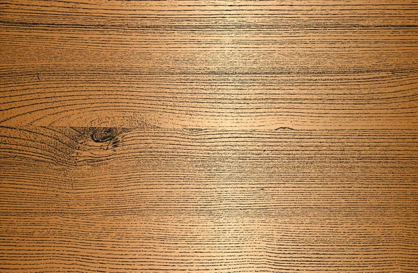 Distressed Overlay Goldenen Holzplanke Textur Grunge Hintergrund Abstrakte Halbtonvektorillustration — Stockvektor