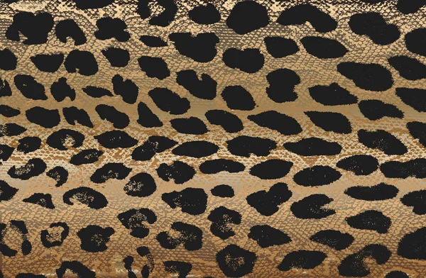 天然ヒョウ毛 グランジベクトルの背景の歪みオーバーレイテクスチャ 抽象的なハーフトーンベクトル図 — ストックベクタ