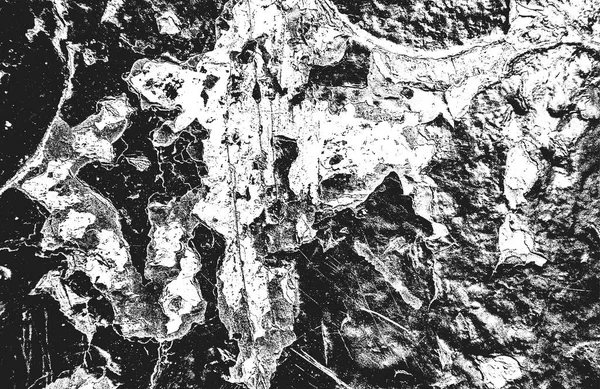 Distressed Overlay Texture Rusted Peeled Metal Cracked Paint Grunge Background — Stockvektor
