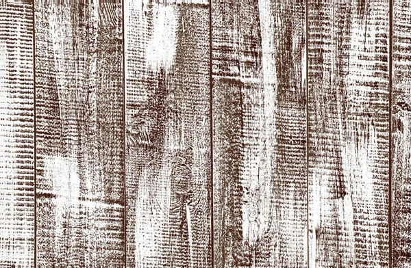 Distressed Overlay Braune Holzplanke Textur Grunge Hintergrund Abstrakte Halbtonvektorillustration — Stockvektor