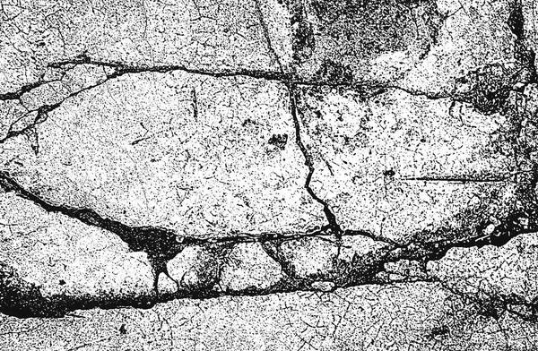 Texture Recouvrement Détériorée Béton Fissuré Pierre Asphalte Arrière Plan Grunge — Image vectorielle