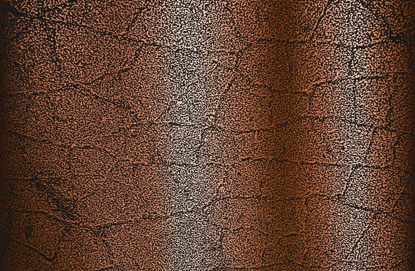 Сжатая Текстура Покрытия Золотого Медного Треснувшего Бетона Камня Асфальта Гранж — стоковый вектор
