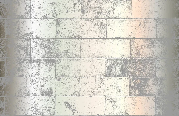 Luxe Parel Gradiënt Achtergrond Met Noodlijdende Baksteen Muur Textuur Vectorillustratie — Stockvector