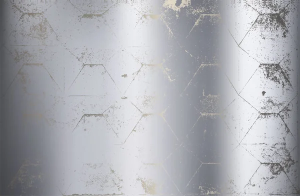 Prata Luxo Platina Chrumium Fundo Gradiente Metal Aço Com Textura — Vetor de Stock