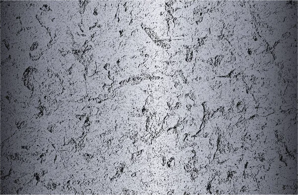 Старая Потрескавшаяся Бетонная Векторная Текстура Eps8 Иллюстрация Черный Серебристый Гранж — стоковый вектор
