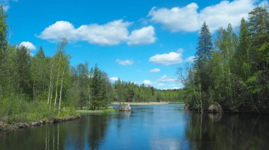 Yaz aylarında güzel bitiş lakescape
