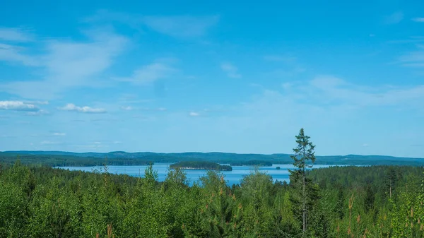 Beautiful View Lake Paeijaenne — Stock Photo, Image