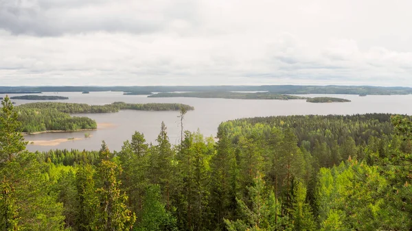 Áttekintés Struve Földmérő Mount Oravivuori Puolakka Finnországban Nyáron Paeijaenne — Stock Fotó