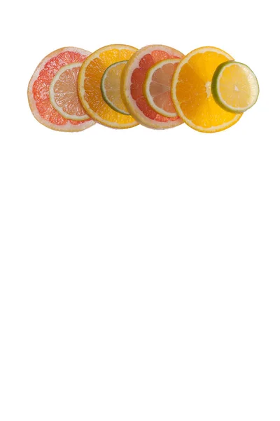 Graphic Resource Slices Citrus Placed Translucent Surface Illuminated — Stock Photo, Image