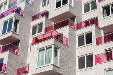 Apartments adlı Zuidas Hollanda'nın Amsterdam, Benjamin Brittenstraat üzerinde