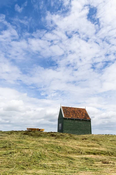 Schokland Nederländerna Juni 2018 Liten Trä Gröna Huset Schokland Världsarv — Stockfoto