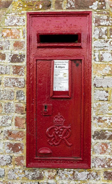 Harbridge Αγγλία Οκτωβρίου 2018 Παλιό Κόκκινο Ταχυδρομείο Κουτί Στην Αγγλία — Φωτογραφία Αρχείου