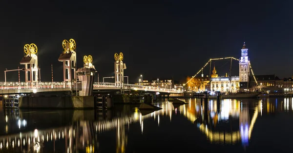 Most miejski (stadsbrug) Ijsel Kampen — Zdjęcie stockowe