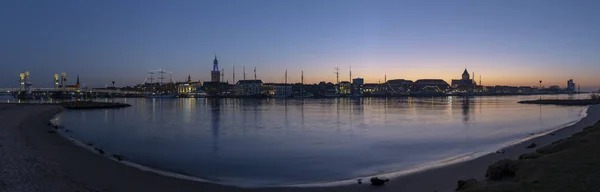 Panorama Kampen IJssel y Puente —  Fotos de Stock