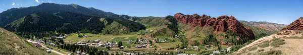 Jeti Oguz Kyrgystan July 2019 Panorama Seven Bulls Red Rocks — Stock Photo, Image