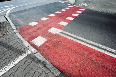 Bisiklet yolu, şehir arkaplanı