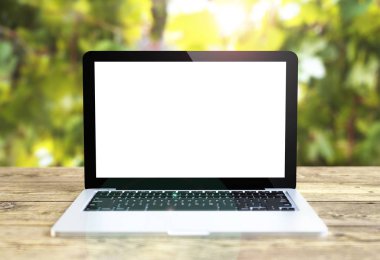 Tablo 3B oluşturmayı boş ekran ile dizüstü bilgisayar