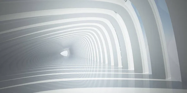 Rendering Del Tunnel Passo Bianco — Foto Stock