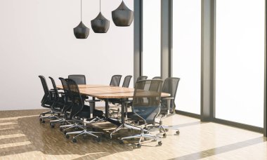 modern konferans salonu, 3d render