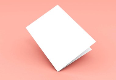 Klasörü çift kat mockup 3d render kapak yüzen