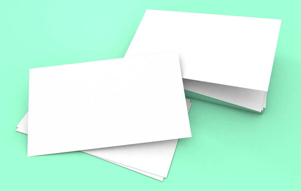 Business cards mockup 3d rendering