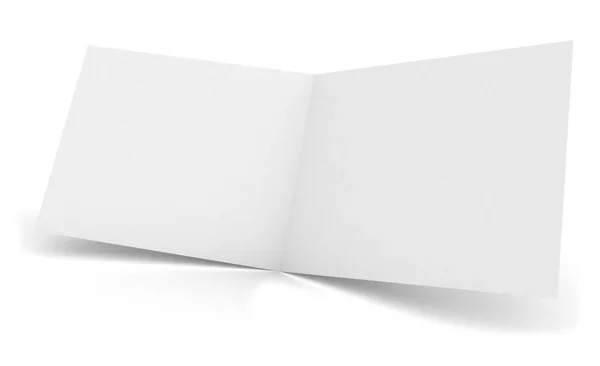 Isolierte Broschüre Offene Zweifache Darstellung — Stockfoto