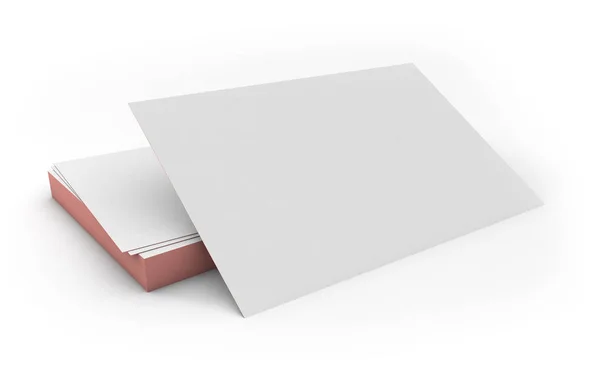 Isolated Business Cards Rendering — Stock Photo, Image